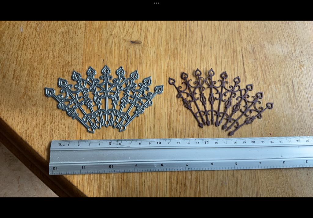 Snijmal waaier/ hek van Jeanine art 243, Hobby en Vrije tijd, Kaarten | Zelf maken, Ophalen of Verzenden, Zo goed als nieuw, Kerst