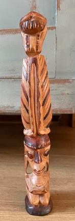Prachtig houtsnijwerk houten beeld Sumatra batak, Antiek en Kunst, Ophalen of Verzenden