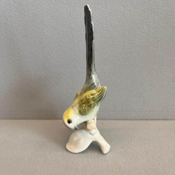 Goebel porseleinen vogel 'Schwanzmeise Long-tailed Tit', Verzamelen, Beelden en Beeldjes, Zo goed als nieuw, Dier, Ophalen of Verzenden