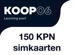 150 KPN simkaarten NIEUW!, Ophalen of Verzenden, Zo goed als nieuw, KPN