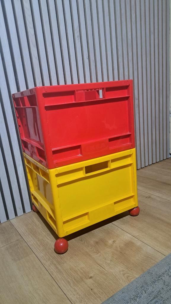 Vintage IKEA MARD Platenkoffer - Zeldzaam!, Huis en Inrichting, Woonaccessoires | Kisten, Gebruikt, Minder dan 50 cm, Minder dan 50 cm