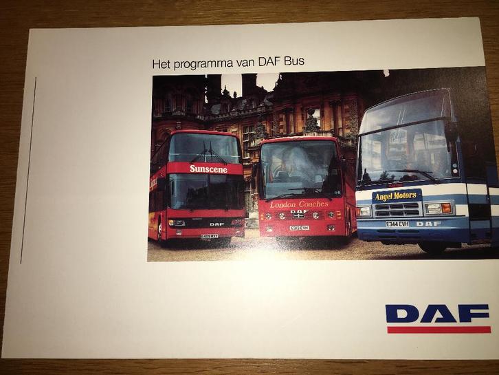 5x DAF Bus MB SB TB brochure folders Hainje Smit Den Oudsten, Boeken, Auto's | Folders en Tijdschriften, Zo goed als nieuw, Overige merken