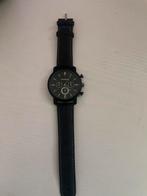 PARRITAK herenhorloge Zwart horloge met leren band, Ophalen of Verzenden, Zo goed als nieuw