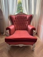 Barokke Fauteuil - oud roze, Ophalen, Gebruikt, Barok, 75 tot 100 cm