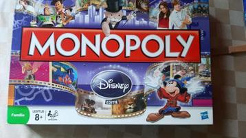 bordspel van Parker Monopoly Disney Monopolie blauw wit doos beschikbaar voor biedingen