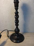 Gedraaide houten lampenvoet, Ophalen of Verzenden, Gebruikt, Hout, Minder dan 50 cm