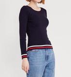 Motivi navy blauw dames trui met witte en rode strepen M, Kleding | Dames, Truien en Vesten, Maat 38/40 (M), Blauw, Nieuw, Ophalen of Verzenden