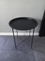 Bijzettafel met afneembaar dienblad, Huis en Inrichting, Tafels | Bijzettafels, Ophalen, Minder dan 55 cm, Metaal of Aluminium