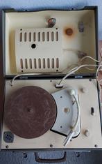 Vintage platenspeler van Philips 78 toeren in koffer, Ophalen, Gebruikt, Philips