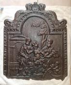 Gietijzeren haardplaat epoque Louis V met allegorie naar de, Antiek en Kunst, Antiek | Overige Antiek, Ophalen