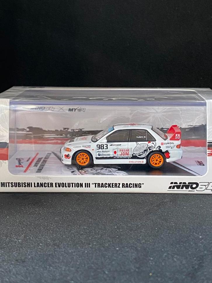 Inno64 Mitsubishi lancer evolution III, Hobby en Vrije tijd, Modelauto's | Overige schalen, Nieuw, Bus of Vrachtwagen, Ophalen of Verzenden