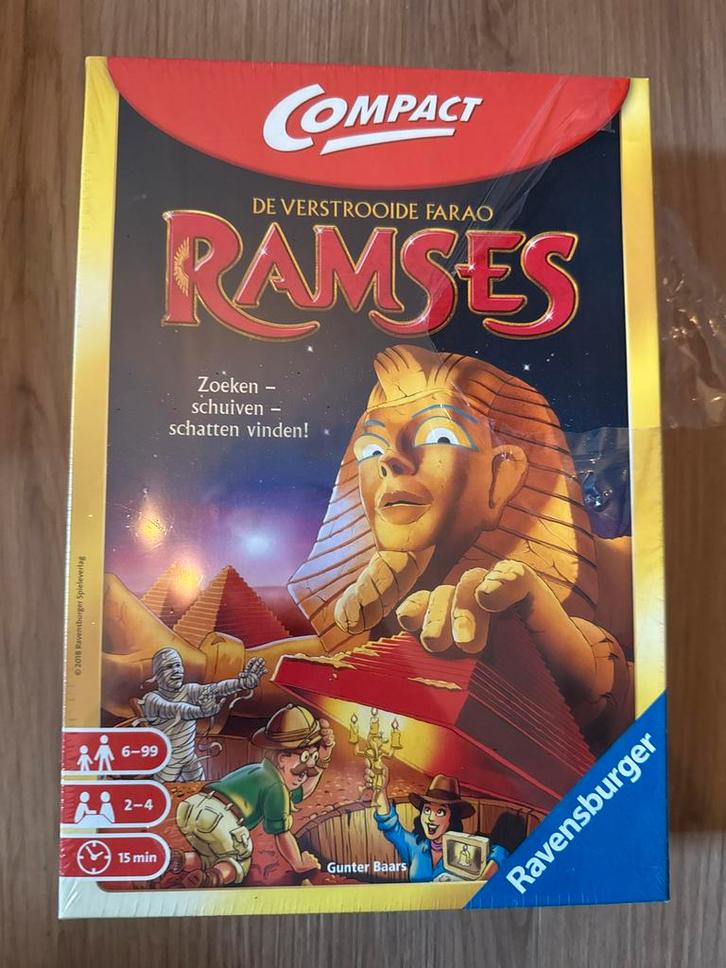 Ravensburger Ramses Compact - Nieuw!, Hobby en Vrije tijd, Gezelschapsspellen | Bordspellen, Nieuw, Drie of vier spelers, Reisspel