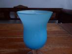 Vintage opaline kelk in blauw, Ophalen of Verzenden