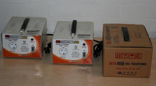 3x 5KVA / 50Hz / Transformator / 240V->220V  vanaf  €90, Doe-het-zelf en Verbouw, Elektra en Kabels, Zo goed als nieuw, Overige typen