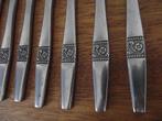 7 vintage gezwart bloem mes 20 cm Amefa stainless 1960 p st, Antiek en Kunst, Ophalen of Verzenden