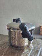 Bk snelkookpan 6 liter met inzetmand, Huis en Inrichting, Keuken | Potten en Pannen, Ophalen of Verzenden, Zo goed als nieuw, Kookpan of Snelkookpan