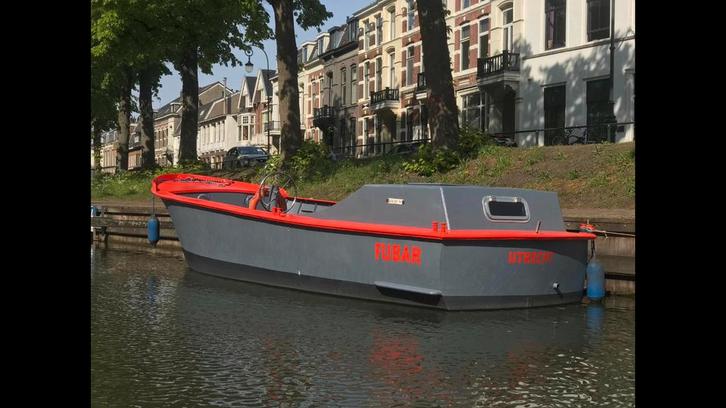 Mooie Stalen Sloep te Koop! Ruim 9meter lang, Watersport en Boten, Sloepen, Gebruikt, 30 tot 50 pk, 6 meter of meer, Binnenboordmotor