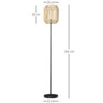 Vloerlamp 40W - Handgeweven Scherm van  Touw, Huis en Inrichting, Lampen | Vloerlampen, Verzenden, Nieuw, 150 tot 200 cm