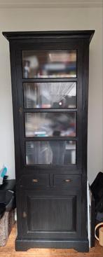 Mooie vitrine kast teak hout, Huis en Inrichting, Kasten | Vitrinekasten, 50 tot 100 cm, 25 tot 50 cm, Teakhout, Gebruikt