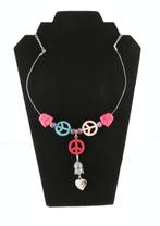 choker met natuursteen peace en boeddha+italiaansglas kralen, Marktplaats@koningsieraden.nl, Verstelbaar, Nieuw, Steen of Mineraal