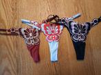 3 dames strings, Verzenden, Overige kleuren, String