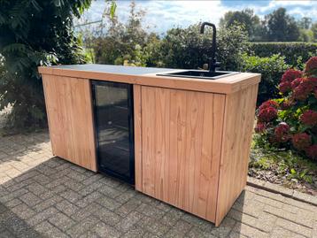 Buitenkeuken Douglas - Spoelbak en Glazen koelkast - NIEUW! beschikbaar voor biedingen