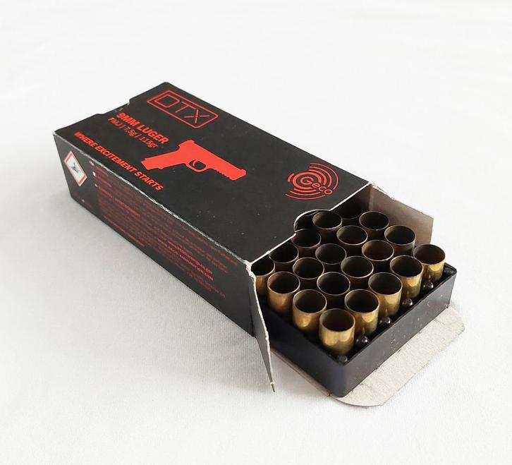 Kogelhulzen (leeg) - 9 mm (DTX), Verzamelen, Militaria | Algemeen, Landmacht, Hulzen of Bodemvondsten, Nederland, Ophalen of Verzenden