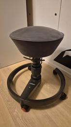 Swopper Classic Grijs - Actieve Zitkruk met Wielen, Huis en Inrichting, Bureaustoelen, Ophalen, Gebruikt, Bureaukruk, Grijs