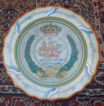 Vintage Sierbord 1856 Scheepsmotief beschikbaar voor biedingen