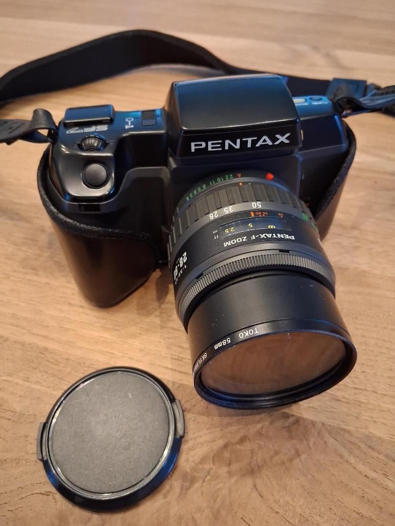 Pentax spiegelreflexcamera | 28-80 zoom | met draagriem, Audio, Tv en Foto, Fotocamera's Analoog, Ophalen, Gebruikt, Spiegelreflex
