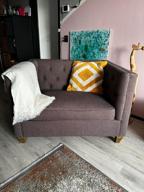 Rivièra Maison loveseat / fauteuil, Huis en Inrichting, Fauteuils, Zo goed als nieuw, Stof, 100 tot 125 cm, 75 tot 100 cm, Ophalen