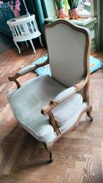 Antieke fauteuil Louis XV stijl, Huis en Inrichting, Hout, Gebruikt, Minder dan 75 cm, 50 tot 75 cm