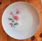 Schonwald Germany platte ronde schaal roze bloemen chrysant, Antiek en Kunst, Ophalen of Verzenden