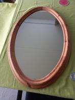 Ovale spiegel met houten lijst hoog 75cm br.51,5cm, Huis en Inrichting, Woonaccessoires | Spiegels, Ophalen, Zo goed als nieuw