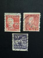 Zweden kopjes 1920/24 gestempeld, Ophalen of Verzenden, Zweden, Gestempeld