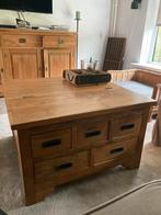 Teakhouten salontafel, Ophalen, Gebruikt, 50 tot 100 cm, 50 tot 100 cm