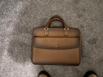 Mont Blanc Sartorial Laptoptas Bruin ZGAN beschikbaar voor biedingen