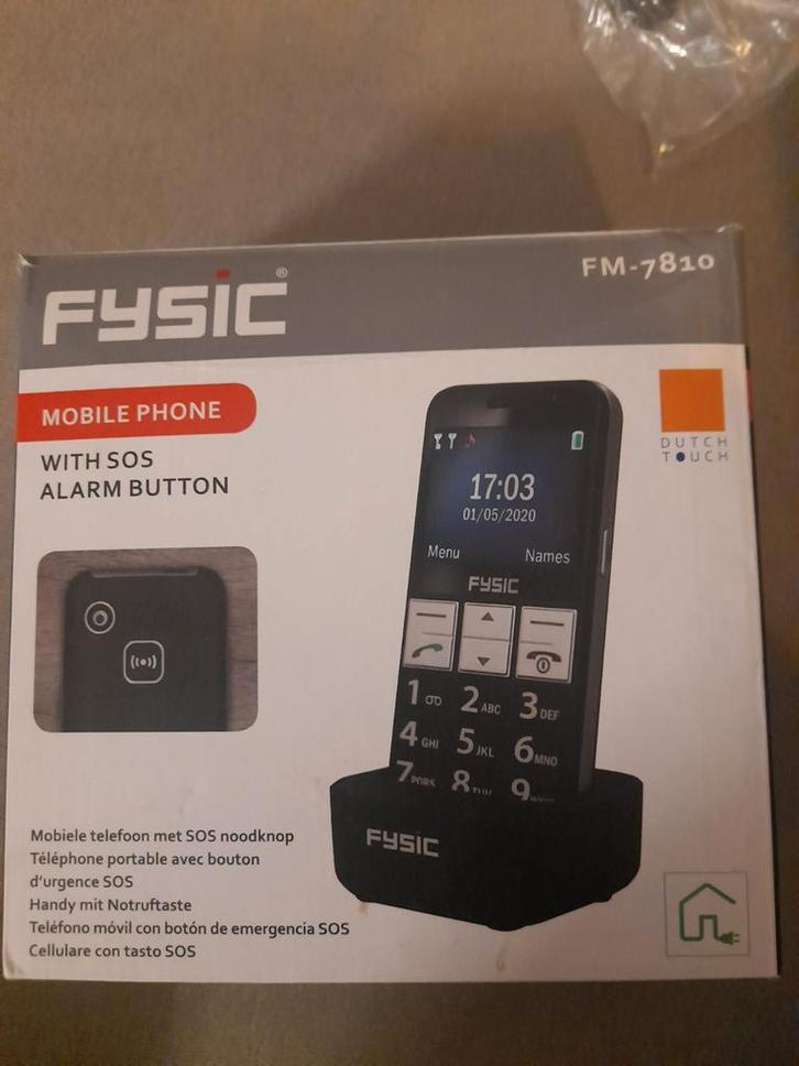 Fysic FM-7810 SOS Noodknop Telefoon, Telecommunicatie, Mobiele telefoons | Overige merken, Gebruikt, Zonder abonnement, Zonder simlock