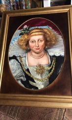 Portret schilderij in Antieke Lijst , Olieverf op Paneel, Antiek en Kunst, Kunst | Schilderijen | Klassiek, Ophalen
