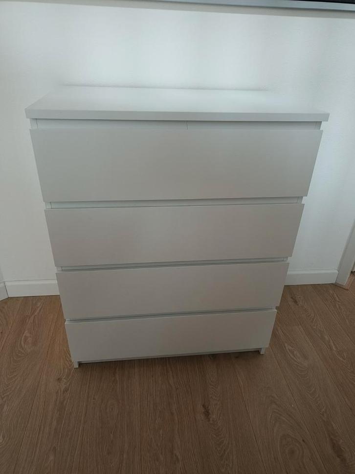 Ikea MALM Ladekast Wit, Huis en Inrichting, Kasten | Ladekasten, Ophalen
