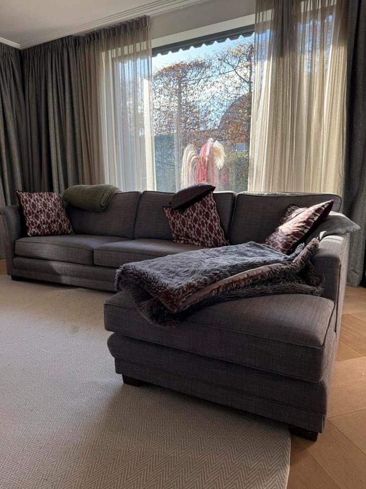 Dièz bank gemêleerd grijs, Huis en Inrichting, Banken | Sofa's en Chaises Longues, Gebruikt, 300 cm of meer, 75 tot 100 cm, Stof