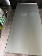 lage salon tavel grijs met een glas plaat, Huis en Inrichting, Tafels | Salontafels, Ophalen, 50 tot 100 cm, 50 tot 100 cm, Minder dan 50 cm