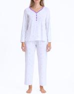 FINE WOMAN 2321 Pyjama wit met hart motief XXL NIEUW, Nieuw, Ophalen of Verzenden, Holland Underwear, Nvt