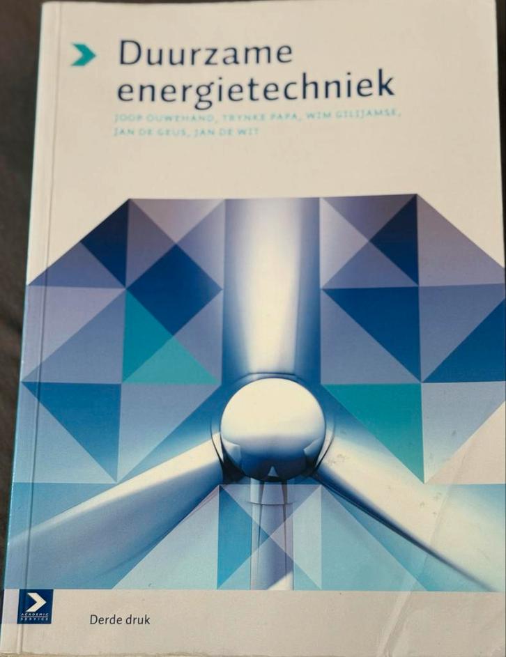 Duurzame energietechniek - Derde druk, Boeken, Techniek, Gelezen, Overige onderwerpen, Ophalen of Verzenden