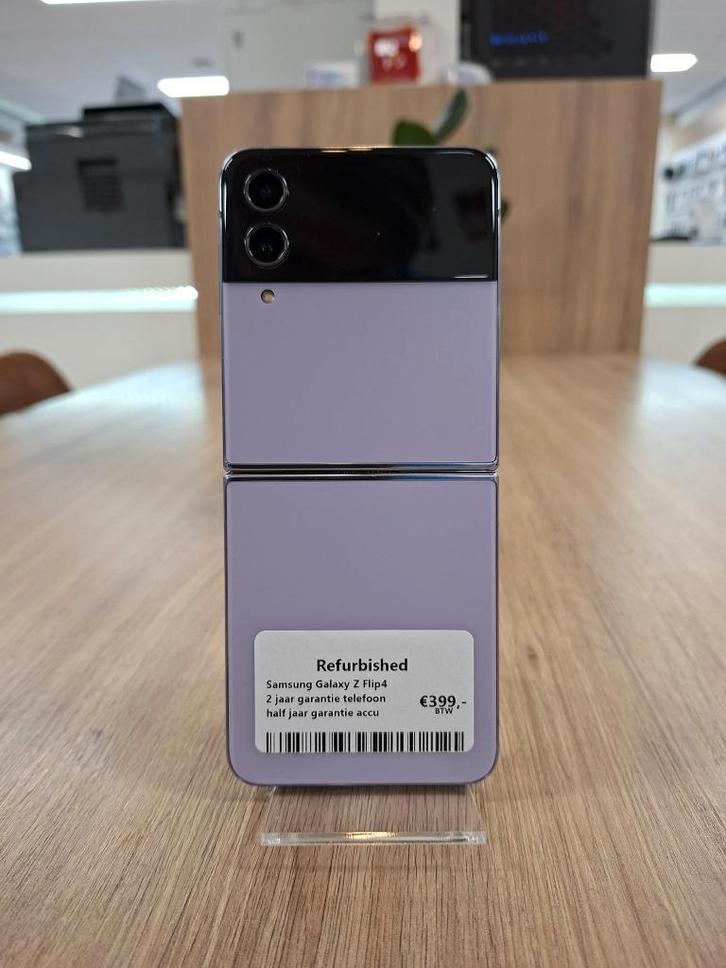 Refurbished Samsung Galaxy Z Flip4, Telecommunicatie, Mobiele telefoons | Samsung, Galaxy Z Flip, 128 GB, Zwart, Ophalen of Verzenden