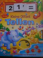 Boek Kleine olifant tellen (draaischijf/schuifje/12 kaarten), Ophalen of Verzenden, Gebruikt, Puzzelen