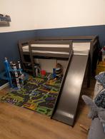 Leuke hoogslaper met glijbaan, Huis en Inrichting, Gebruikt, Ophalen of Verzenden, 75 tot 100 cm, 150 tot 200 cm