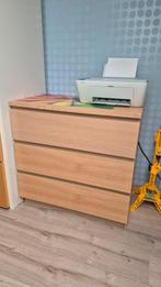 Ikea Malm ladekast eikenfineer, Huis en Inrichting, Kasten | Ladekasten, Ophalen, 50 tot 100 cm, 3 of 4 laden, Minder dan 100 cm