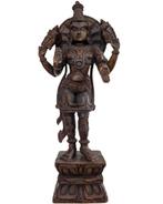 Antiek houten beeld van Mohini (Vishnu) – Zuid-India, Ophalen of Verzenden, Gebruikt