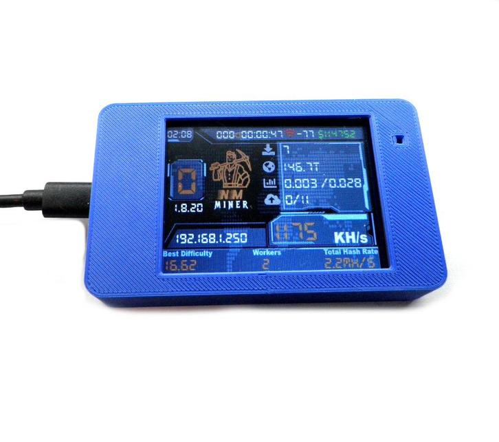 BTC NerdMiner 3 in 1 Ticker + Clock + 1000KH/s Lottery Miner, Computers en Software, Accesspoints, Nieuw, Ophalen of Verzenden